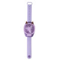 Portable Fan Mini Fan Portable Watch Fan with Comfortable Wrist Strap Colorful LED Light Three-speed USB Charging. 