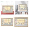 Decorative Painting with Light Modern Shadow Box Lighted Picture Frame 16cmx21cm. 