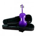 Lark Violin - Purple Colour 4/4 Full Size Basswood Acoustic Violin Fiddle Kits with Case & Bow & Rosin. 