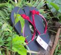 Ladies slippers. flower design sandals handmade in Sri lanka. 