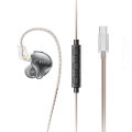 Fiio Jd10 Earphone Wired In Ear Hifi Sound Quality 3.7g Lightweight Design10mm Diaphragm Customized Style Music Game Headphones. 