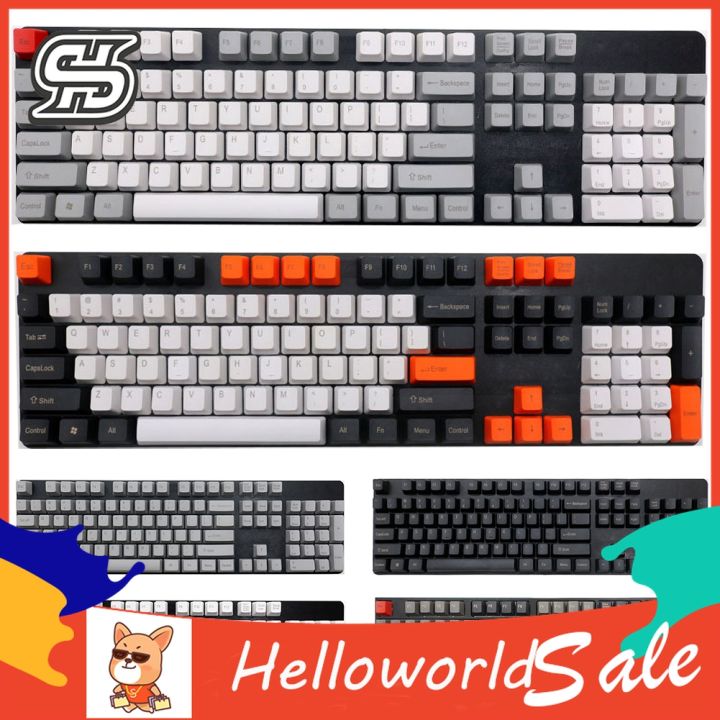 HelloWorld%20108Pcs/Set%20PBT%20Color%20Matching%20Key%20Cap%20Keycaps%20for%20Cherry%20MX%20Mechanical%20Keyboard%20-%20Image%204