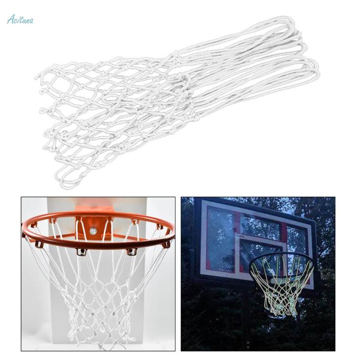 Durable%20Basketball%20Hoop%20Net%20Heavy%20Duty%20Night%20Glow%2012-Loop%20Mesh%20Yellow%20-%20Image%208