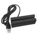 MSR90 USB Magnetic Strip Card Reading Machine Card Reader Stripe 3 Tracks Mini Mag Hi-Co Swiper for USB PC. 