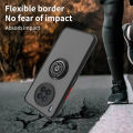 Lenuo Anti-fall Fashion Protective Phone Case For Huawei nova 8i Casing Multifunction Car Magnetic Shockproof With Ring Stand Back Cover. 
