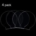 4Pcs Clear Acrylic Sheet Round Panel Thick (4mm) Plastic Acrylic Board for LED Light Base,Sign,DIY Display Projects. 