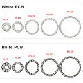 DC5V WS2812B Pixel Individually Addressable Ring 8/16/24/35/45Leds WS2812 Built-in IC Full Color Circle Led Modules Light-Black PCB-8LED--. 