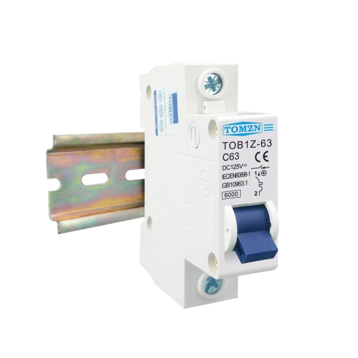 Trip switch 1 Pole AC MCB 6A 10A 16A Type C Curve Mini Circuit Breaker ...