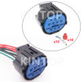 1 Set 10 Pins Car Waterproof Socket Starter For Hyundai Ix25 Kia K23 Hp406-10021 Hp481-10021 Auto Headlight Wire Connector. 