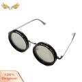 SuperRide Adjustable Sunglasses Adjustable Polarized Sunglasses with Nd Filter Lenses Handcrafted Retro Shades for Men Women 1-9 Gears Stylish Eyewear for Sun Protection Round Polarized Glasses. 