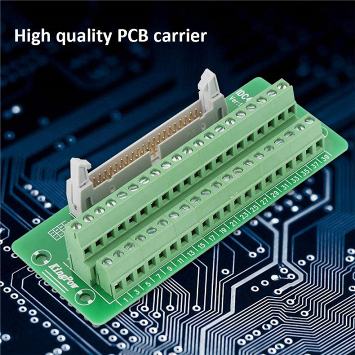 5X%20IDC40P%2040Pin%20Connector%20Strip%20Breakout%20Board%20Terminal%20Block%20Plug%20PLC%20Interface%20with%20Bracket,%20for%20PLC,%20DIN%20Rail%20Mount%20-%20Image%203
