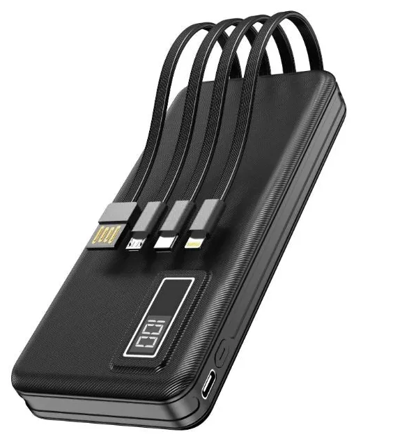 Aspor A301 20000mAh Power Bank, 4 Output/2 Input, Compact And Slim Design, Smart And Quick Charge