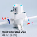 RO Water Relief Pressure Reducing Regulator 1/4" OD Quick Connection pressure reducing valve 6.5MM Reverse Osmosis System. 