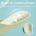 【WEJA】Women's Home Slides Open Toe Quick Drying Shoes Minimalist Indoor Pillow Slides Super Soft Solid Color Non Slip Bath Shoes. 