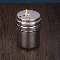 Stainless Steel Toothpick Holder Rotating with Lid Household Hotel Hotel Metal Toothpick Box Household Daily Spare Toothpick Box. 