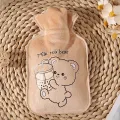 1PC Kawaii 350ml Plush Hand Warmer Cute Cartoon Girl Heart Y2k Carry-On Water-Filled Hot Water Bag Keep Warm. 