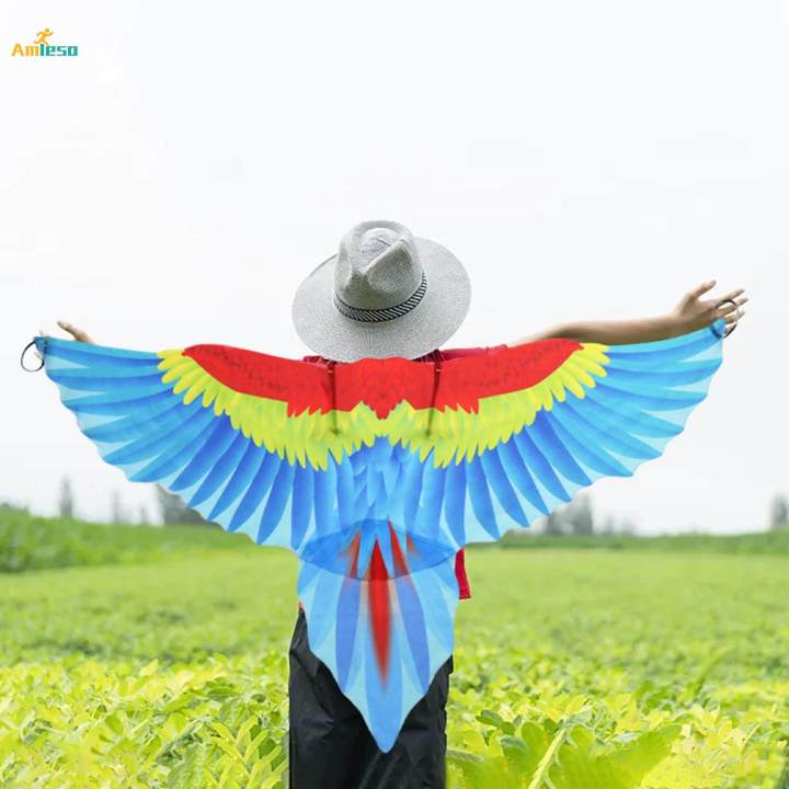 Kids Bird Costume Set Cape for Fancy Dress Cosplay Festival Blue