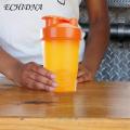 Safe Sports Bottle 400ml Protein Shaker Bottle with Mixing Ball Leak-proof Sport Blender Bottle Lightweight Plastic Shaker Shaker Cup. 