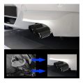 63 mm double silencer tip carbon car exhaust pipe rear tip inlet 2.5 inch outlet 3.5 inch. 