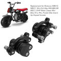 1pair Disc Brake Calipers Aluminum Alloy Front Rear Disc Brake Calipers for MBX10 MBX11 Mini Dirt Bike Black. 
