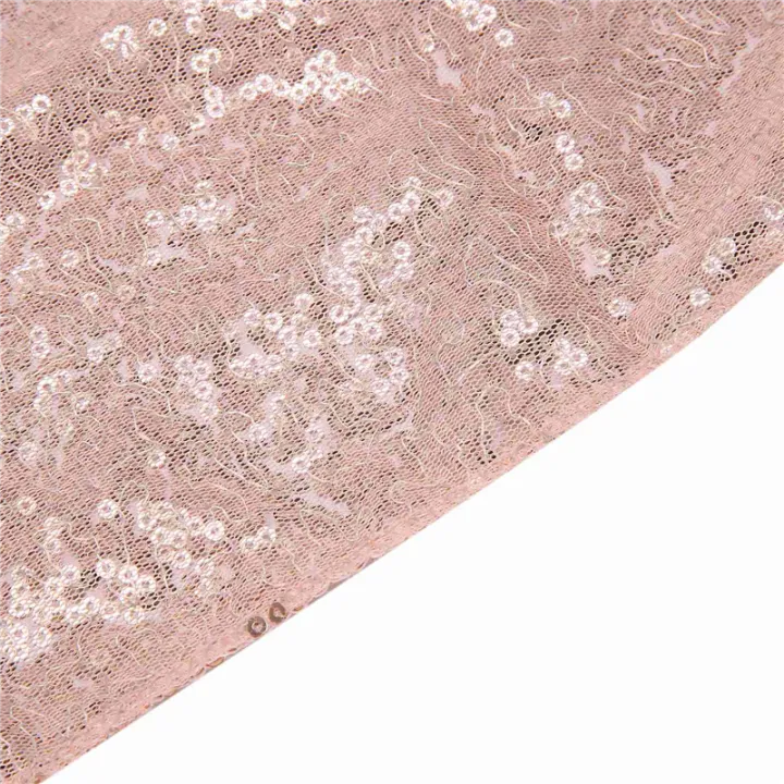 Rectangle%20Sequin%20Tablecloth%20Banquet%20Table%20Runner%20Wedding%20Reception%20Party%20Decor,%203%20Rose%20Gold%20-%20Image%203
