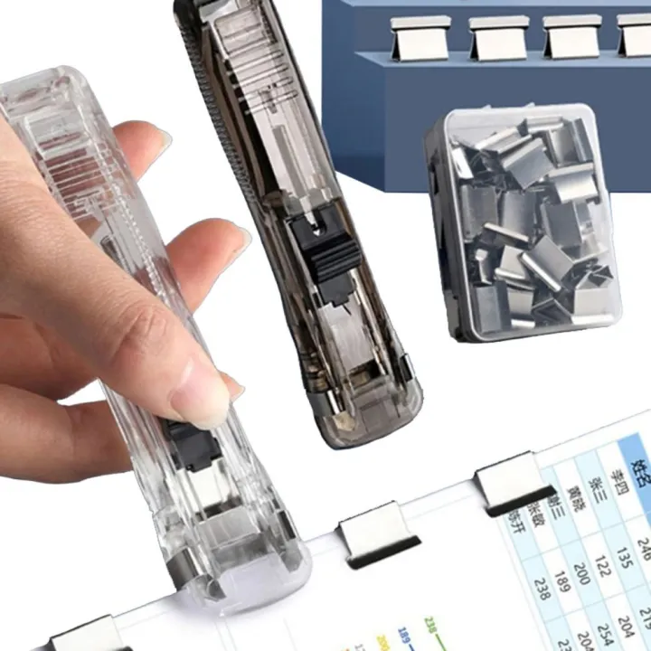 TRACKWR%20Transparent%20Reusable%20Office%20Accessories%20Push%20Clamp%20Stapler%20Metal%20Clip%20School%20Supplies%20Fixing%20Organizing%20Stapler%20Paper%20Clipper%20with%20Refill%20Paper%20Binding%20Clamp%20Paper%20Fixing%20Clip%20-%20Image%202