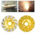 Concrete Grinding Diamond Disc 100mm/4in Wheel Cup Sanding for Marble Granite Stone Cement and Ceramic Polishing. 