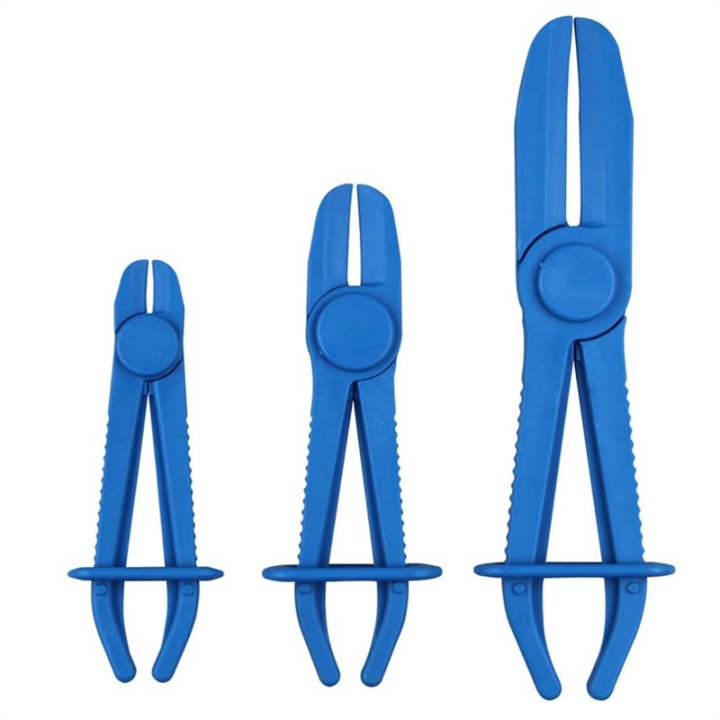 3PCS Hose Pinch Off Pliers, Line Clamp Pliers Set for Flexible Hoses, Gas Lines, Radiator, Brake, Coolant Durable