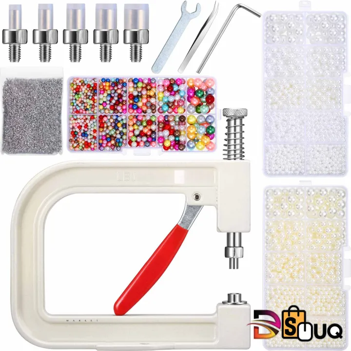 Pearl%20Setting%20Machine%20Tools%20Beads%20Rivet%20Fixing%20Machine%20with%205%20Size%20Imitation%20Pearl%20Acrylic%20Beads%20for%20Hat%20Shoes%20Clothes%20DIY%20Craft+%2010g%20Pearls%20FREE%20-%20Image%206