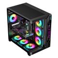 RUIX M-11 RGB BLACK GAMING DESKTOP CASING. 