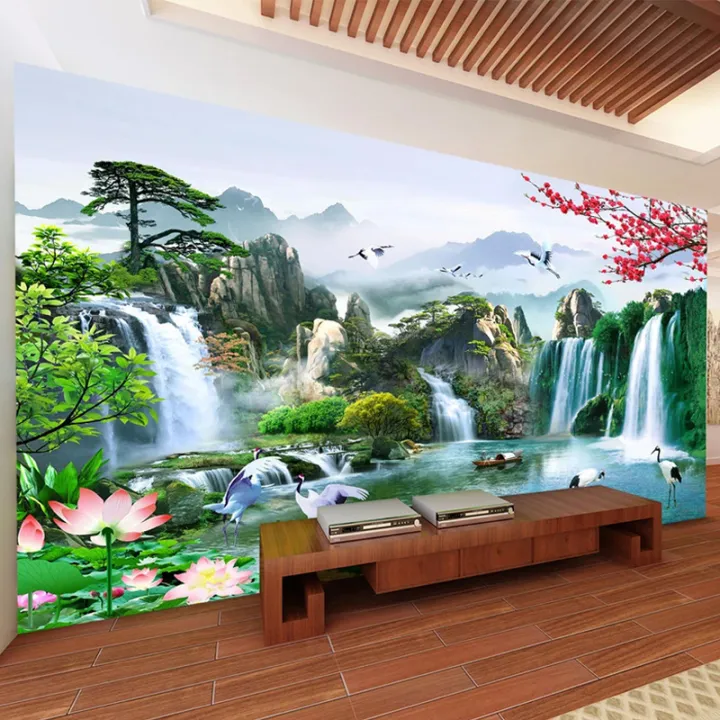 Custom%20Mural%20Wallpaper%20Chinese%20Style%203D%20Waterfalls%20Nature%20Landscape%20Wall%20Painting%20Living%20Room%20TV%20Sofa%20Study%20Classic%20Home%20Decor%20-%20Image%203
