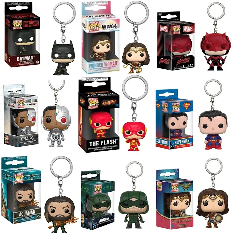 funko pop keychain 14 Styles Funko Keychain Wonder Woman Superman