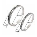 925 Sterling Silver Vintage Handmade Couples Bracelets New Fashion Simple Thai Silver Birthday Jewelry Gifts for Women. 