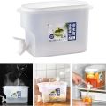 3.5L Water Kettle with Faucet Beverage Dispenser Cold Juice Lemonade Drinks Bucket Liquid Storage Tank Outdoor Fridge Organizers. 