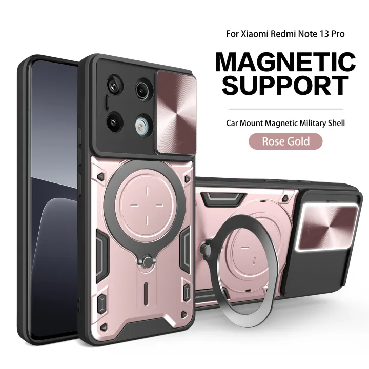 Lenuo%20For%20Xiaomi%20Redmi%20Note%2013%20Pro%204G%20Back%20Cover%20Shockproof%20Armor%20Case%20Car%20Magnetic%20Ring%20Stand%20Holder%20Push%20Pull%20Camera%20Lens%20Protection%20Hard%20Phone%20Case%20-%20Image%203