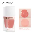 O.TWO.O Liquid Blusher Silky Smooth Pink Rose Face Blush Long Lasting 4 Color Natural Cheek Makeup Blusher Beauty Cosmetics. 