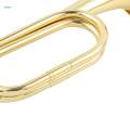 Solid Copper and Brass Bugle Blowing Bugle Signal Musical Instrument with Mouthpiece Cavalry Trumpet Scout Bugle for Beginner Orchestra Kids. 