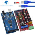 Tzt Mega 2560 R3 Mega2560 Rev3 Ramps 1.4 Controller For Arduino 3d Printer Arduino Kit Reprap Mendelprusa. 