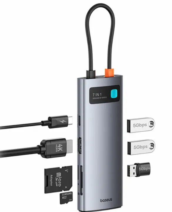 Baseus%20Metal%20Gleam%20Series%207-in-1%20Multifunctional%20Type-C%20HUB%20Docking%20Station%EF%BC%88Type-C%20to%20HDMI*1+USB3.0*2+USB-C*1+PD*1+SD/TF*1)%20-%20Image%205