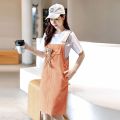 Student Cute Loose Girl 2024 New Suit Bear Age-Reducing Suspender Skirt Summer Korean Style Trendy Thin. 