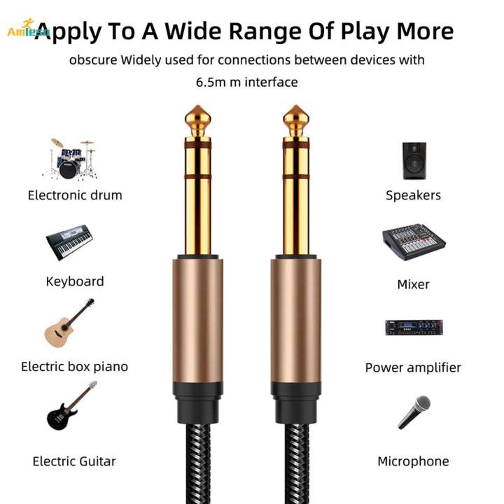 TRS%201/4%20inch%20to%201/4%20inch%206.5mm%20Balanced%20Guitar%20Cable%20for%20Electric%20Organ%20-%20Image%204