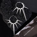 Rivet Hoop Earrings Cool Hip Hop Earrings for Women Jewelry Punk Korean Grunge Rock Accessories Earrings. 