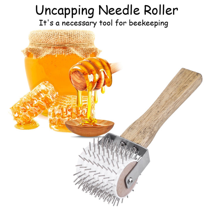 Decapping Comb Uncapping Needle Roller Bee Honey Comb Extracting Beekeeping Beekeeper ...