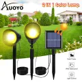 Auoyo Solar Ground Light Lawn Lamps Outdoor Garden Solar Spotlight Pathway Landscape Underground light Solar Landscape Lights for Outdoor Yard Patio Walkway Driveway. 