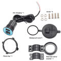 Vibration Resistant Waterproof Usb Adapter Portable Motorcycle Usb Charger Fast Charging for Electric Bike Car Outdoor Riding. 