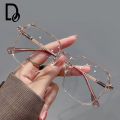 Ultralight Eyeglasses Women's Pure School Style Student Large Frame Flat Lens Anti-blue Light Frame Glasses Ins Gilr Accessories. 