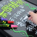 Reusable Stationery Supplies Writing Smooth Liquid Ink Glowing Pen Multicolor Drawing Highlighter Erasable Advertising Graffiti Pen LED Board Fluorescent Pens. 