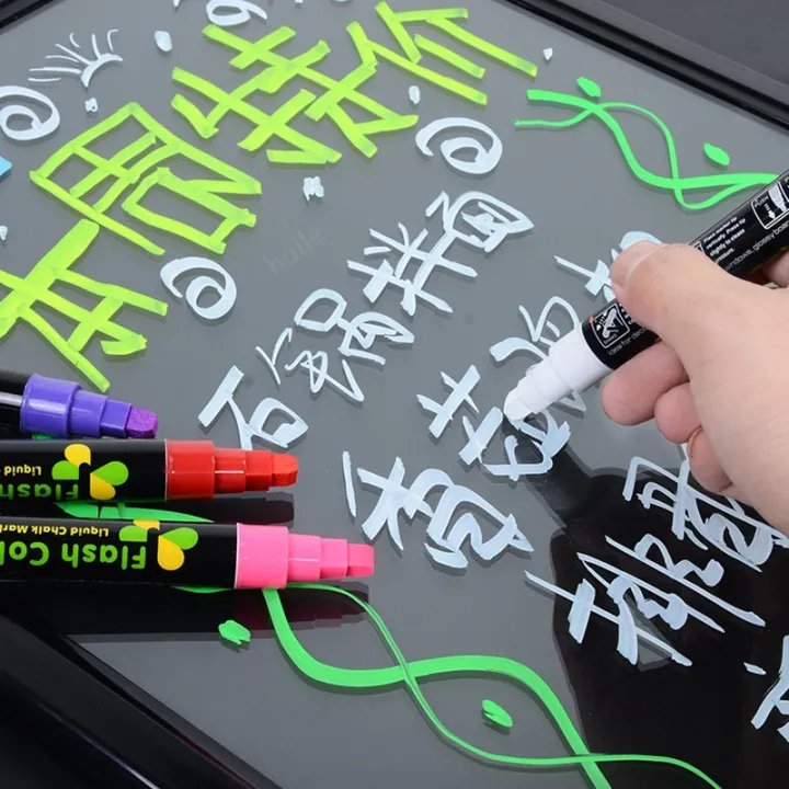 Reusable%20Stationery%20Supplies%20Writing%20Smooth%20Liquid%20Ink%20Glowing%20Pen%20Multicolor%20Drawing%20Highlighter%20Erasable%20Advertising%20Graffiti%20Pen%20LED%20Board%20Fluorescent%20Pens%20-%20Image%203