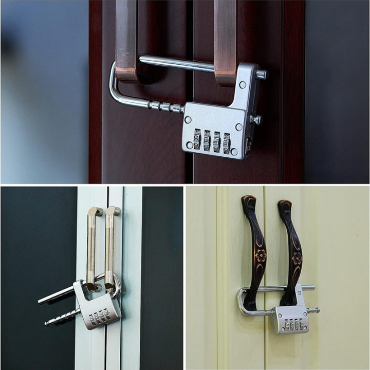 1%20PCS%20Combination%20Padlock%20Stainless%20Steel%20Gym%20Locker%20Lock%20Code%20Long%20Adjustable%20Shackle%20Lock%20For%20School,Gym%20Silver%20-%20Image%203