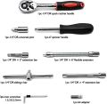 Car Motorcycle Repair Set Hand Tools Home Service motor DIY Kit, 46 In 1 Pcs Tool Kit & Screwdriver and Socket Set With Big Box46 in 1 Pcs Tool Kit & Screwdriver and Socket Set Multi Purpose Combination Tool Case Precision Socket Set. 